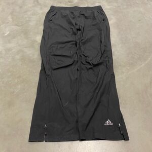 Adidas Mens ClimaProof Wind Pants Black Track Bottoms Large Zip Cuffs Reflective